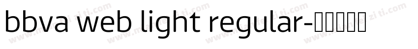 bbva web light regular字体转换